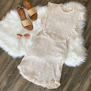 🌹Pre Loved Nordstrom BP. Ivory Egret Dress🌹